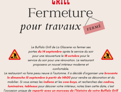 Fermeture pour travaux de Buffalo Grill